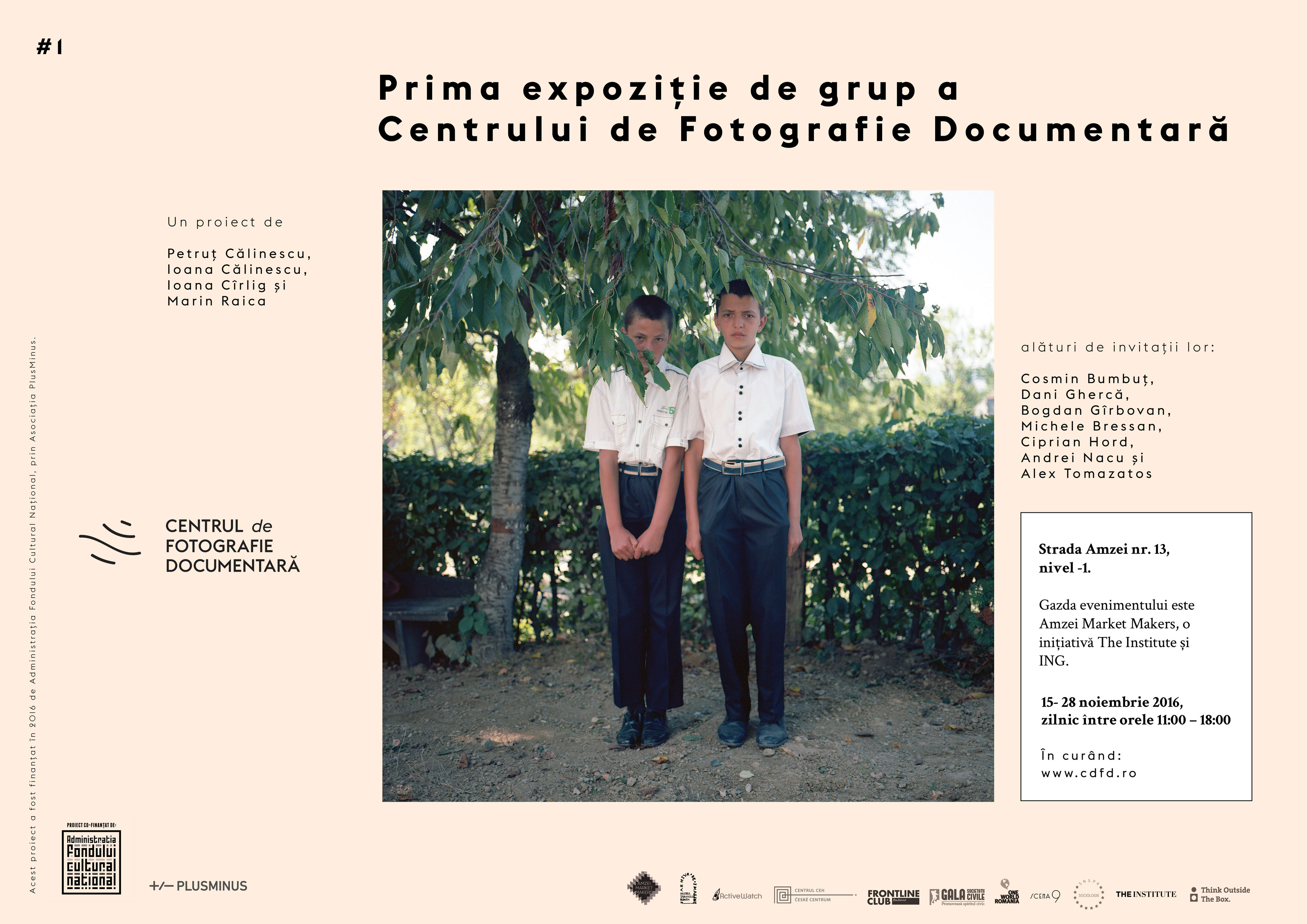 Invitație vernisaj Centrul de Fotografie Documentară Piața Amzei